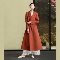 New long sleeve woolen outwear plus size Coats  coat