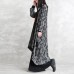 2019 dark gray Coats oversized asymmetric Winter coat Fashion long sleeve patchwork long coats